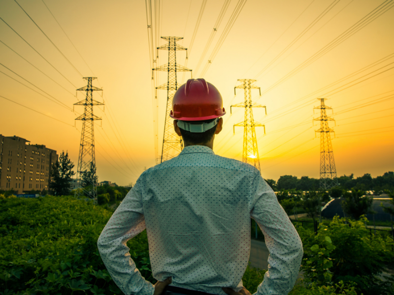A team of Gayatri Electricals Services employees